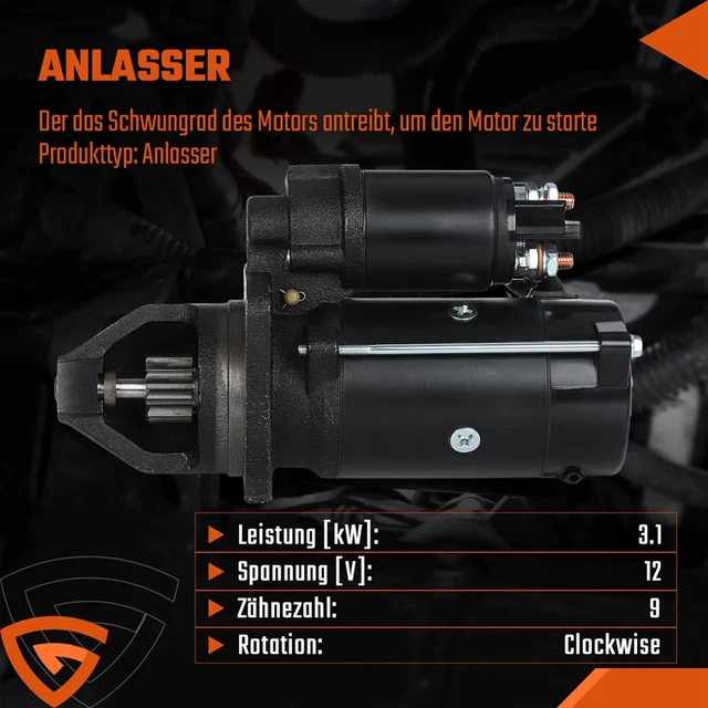 Anlasser Für Case Traktoren - OE 0001369016 Neuteil Von MT Automotive