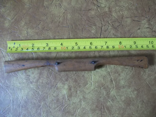 Unusual Small Vintage Wooden Spokeshave 91/2" Long With 11/2" Blade
