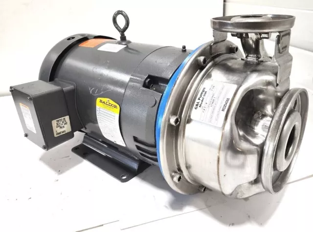 NEW GOULDS G&L SSH 171632 1x2-8 5HP 203V 460V Centrifugal Stainless Water Pump