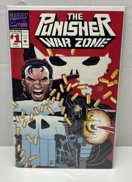 The Punisher: War Zone #1 Newsstand Die-Cut Cover (1992-1995) Marvel Comics