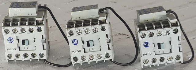 Lot De 3 Allen-Bradley 700DC-M400 Séries A 600V AC Contacteur Avec 199-MSMD2