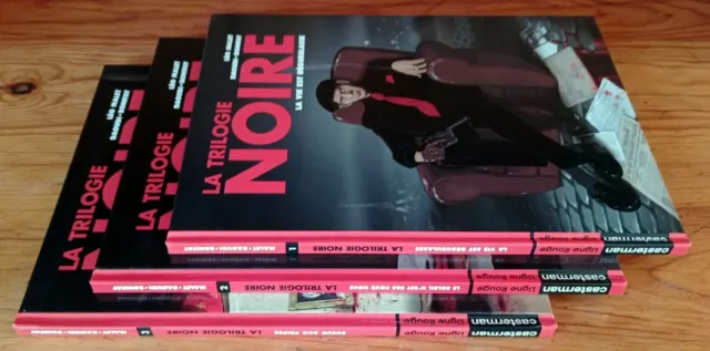 Lot bd LA TRILOGIE NOIRE, tomes 1 à 3, série complète, tous en EO