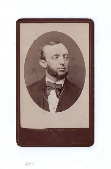 CDV Foto Herrenportrait - Fürth um 1880