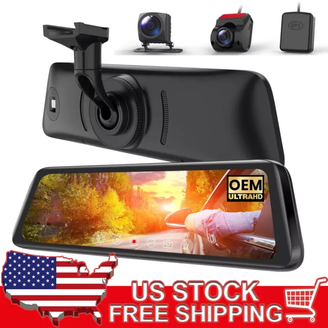 AUTO-VOX T9PRO OEM 9.35" 1080P Mirror Dash Cam Front + Rear View Backup Camera