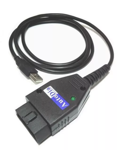 AutoDia K509 OBD Stecker Adapter CAN UDS KKL Diagnose Interface OBD2 für VW Audi