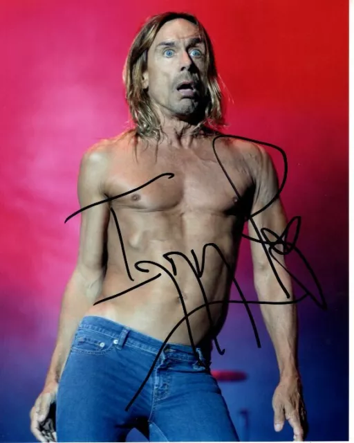 IGGY POP signed autographed 8x10 photo