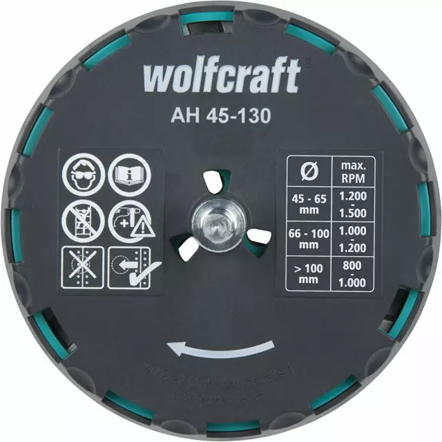 Wolfcraft 5978000 Verstellbarer Universal-Kreisschneider Lochsäge ø 45-130 mm 2