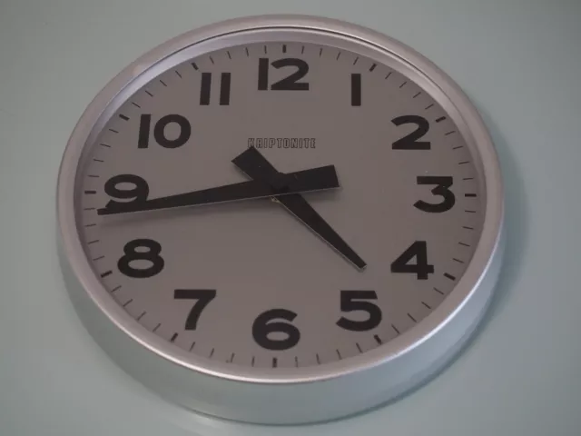 Orologio da parete Kriptonite classico alluminio modernariato  Junghans