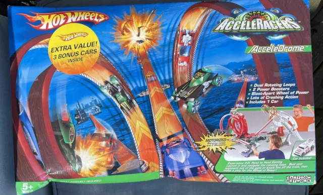 New Sealed 2005 Hot Wheels Acceleracers AcceleDrome Track Set Cartoon Network