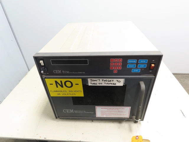 Cem SAM-155 Microwave Moisture Analyzer Drying Oven Laboratory Instrument 120V