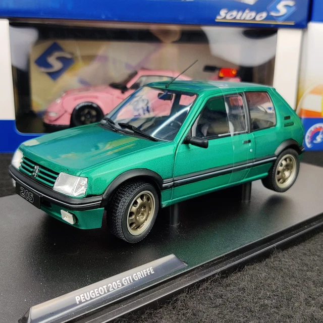 Solido Peugeot 205 GTI 1992 – Miniature 1/18 Vert Métal – Collection Auto
