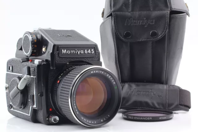 【N Mint w/Case】MAMIYA M645 1000S Sekor C 80mm F1.9 PD Prism Finder From JAPAN