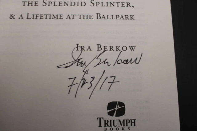 Ira Berkow Signed It Happens Every Spring Book Autograph ZJ5674