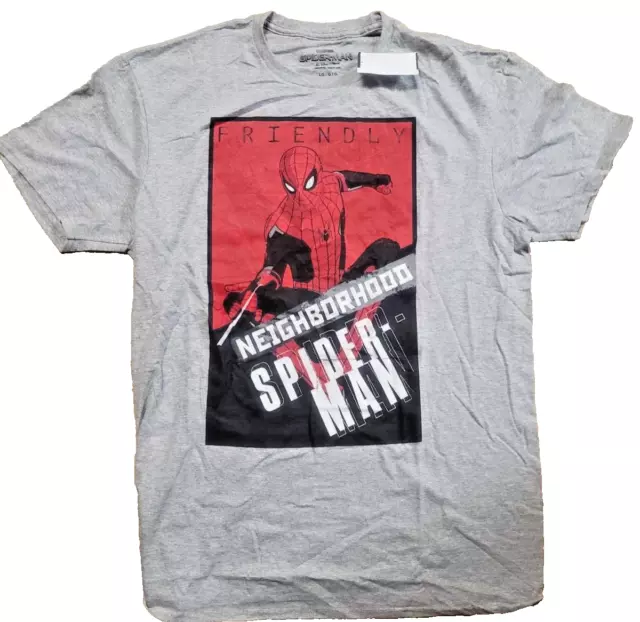 Men's Marvel Amazing Spiderman Avengers T-Shirt Graphic Tee XL New W Tags