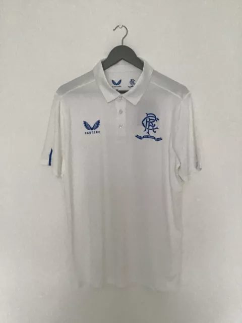 Castore - Glasgow Rangers "150 Year Anniversary" Travel Polo 2021-22 - Medium