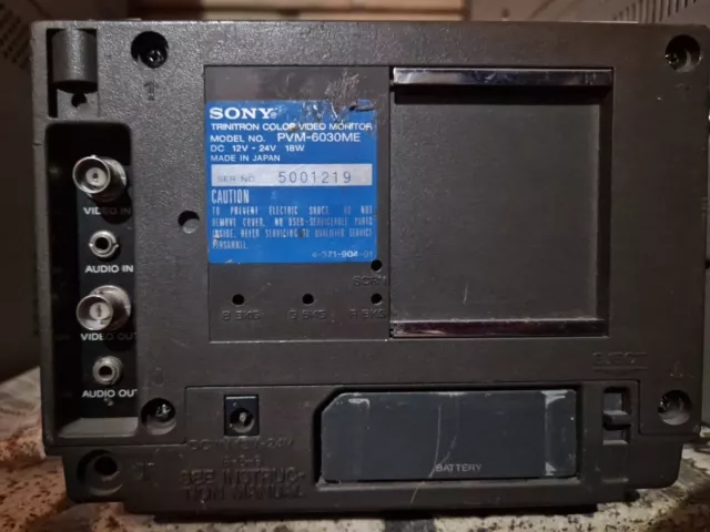 Monitor Sony PVM-6030ME