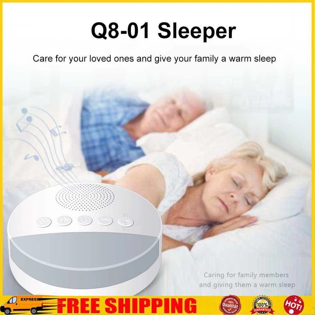 Medidor de plástico para dormir con luz nocturna música ayuda para dormir dispositivo de terapia cuidado del bebé