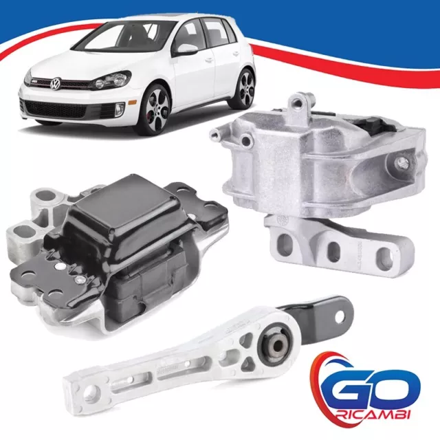 Kit 3 Sostegni Supporti Motore Per Vw Golf V / Serie 5 Motore Bkd