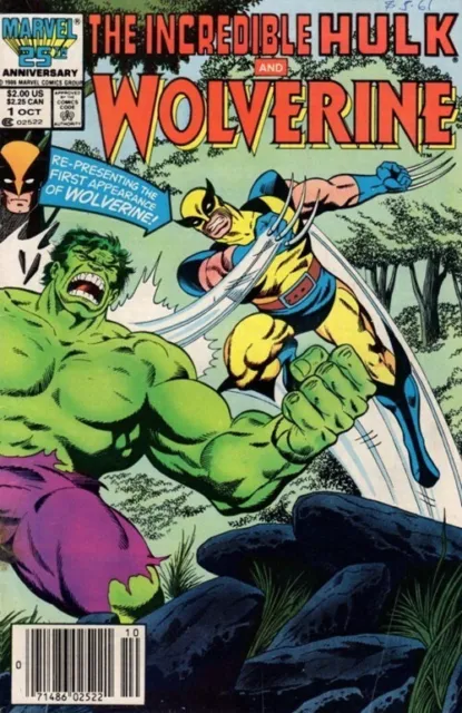 Incredible Hulk and Wolverine (1986) Reprint Hulk #180-181 Newsstand VF StocImag