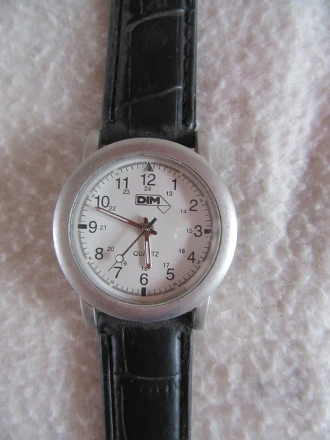 Montre HELIA Quartz Vintage - Cadran Rectangle 20x41 Mm - Dorée - Occasion Fonctionnelle