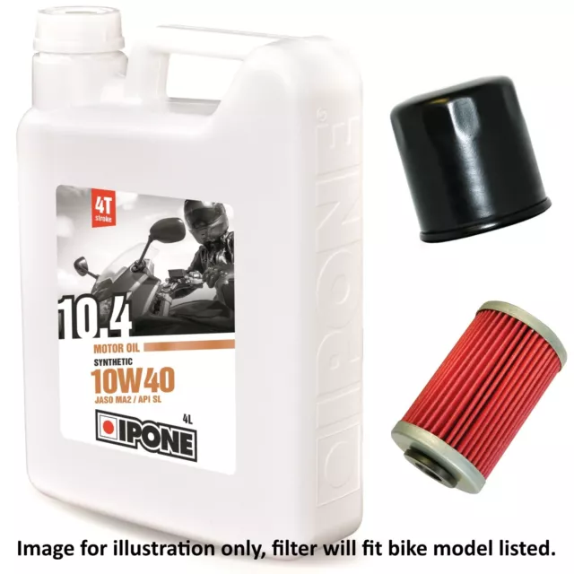 Yamaha XJ 550 J Maxim 1982 Ipone 10.4 10w40 Oil and Filter Kit