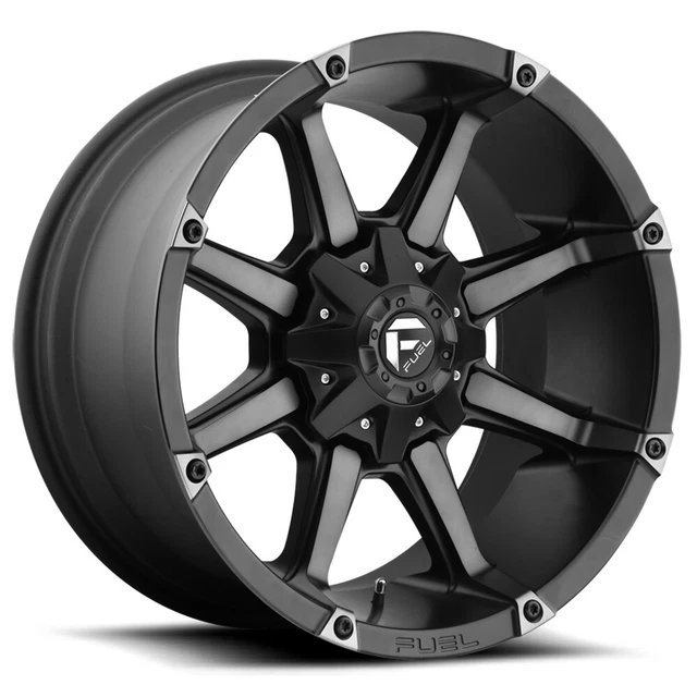 5-Fuel D556 Coupler 20x10 5x4.5"/5x5" -12mm Black/Tint Wheels Rims 20" Inch