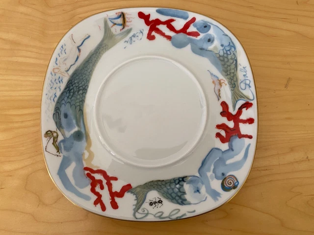 Assiette Décorative Dali 1977 - Sirène Aux Cheveux Peignés Avec Corail Et Fourmi