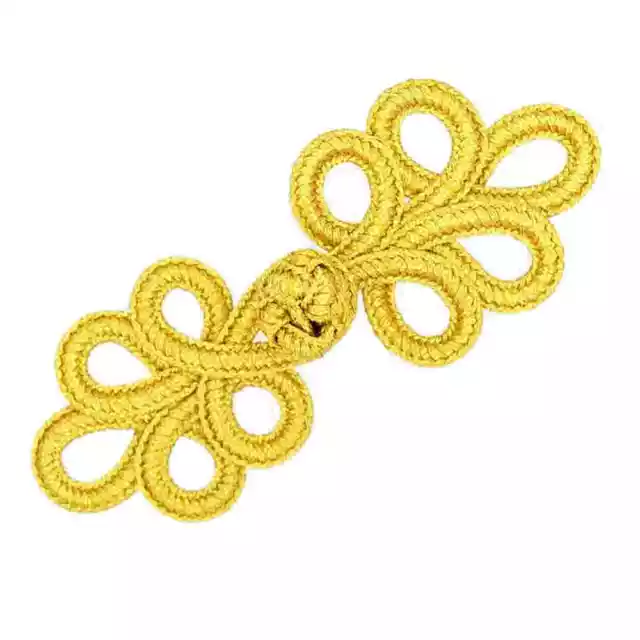 SUJETADORES RANA LUREX DORADO CONECTORES BOTONES CHINOS 85mm x 35mm