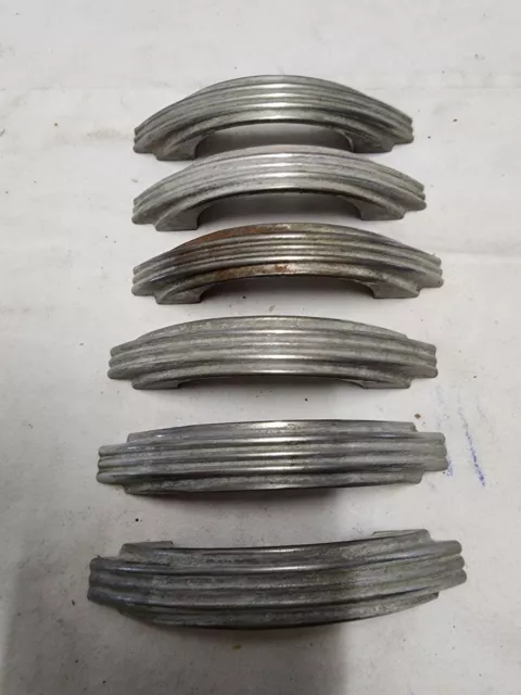 6 VTG Iron Cabinet /Drawer Pulls  40's - 50's