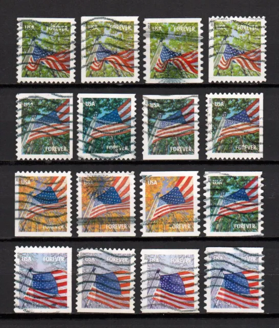 Briefmarken USA LOT aus Mi.Nr.4965-4972 aus 2013 gestempelt (US 143)