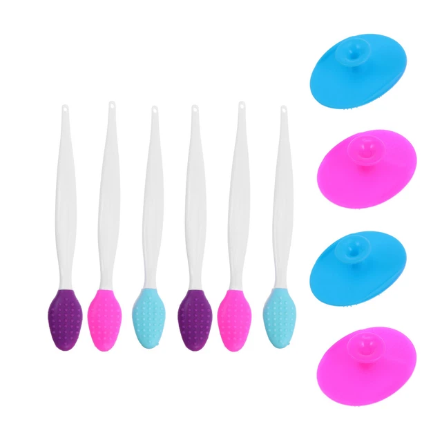 10pcs Silicone Visage Cleaner Laver le visage Brosse
