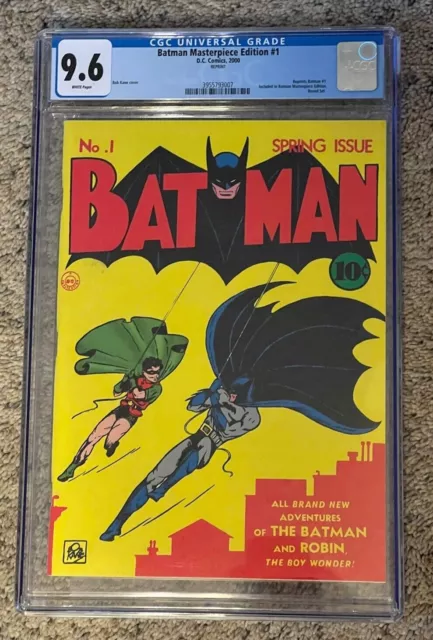 BATMAN MASTERPIECE EDITION  #1 CGC 9.6 REPRINTS BATMAN #1 with 1ST JOKER, RARE!