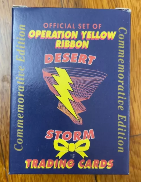 Official Set Of Operation Yellow Ribbon Desert Storm Trading Cards