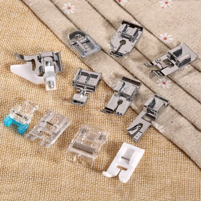 6X Narrow/Wide Rolled Hem Presser Foot for Singer Brother Sewing Machines  Snap