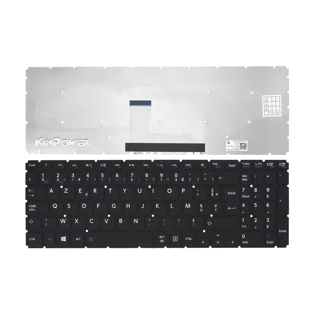 Clavier AZERTY Français Toshiba Satellite Pro R50-B – Neuf, Noir, Compatible Série R50-B