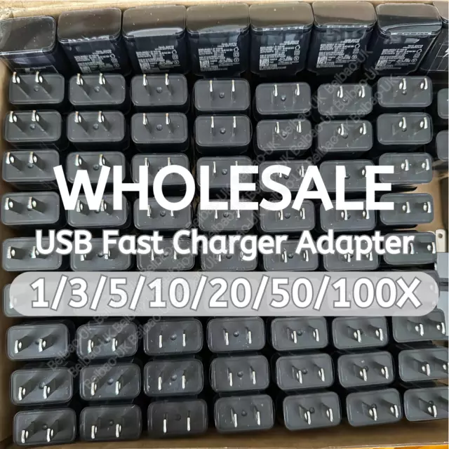 Wholesale Bulk Adaptive USB Fast Wall Charger Power Adapter For Samsung S22 S20