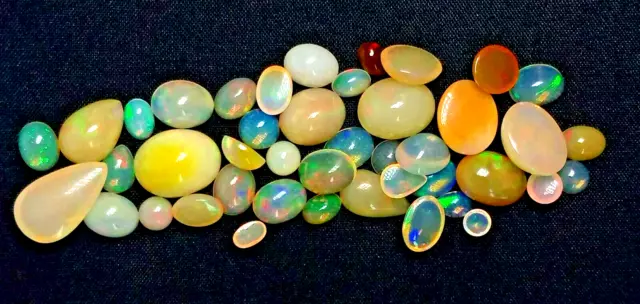 Lot de pierres précieuses en vrac multicolores opale éthiopienne naturelle...