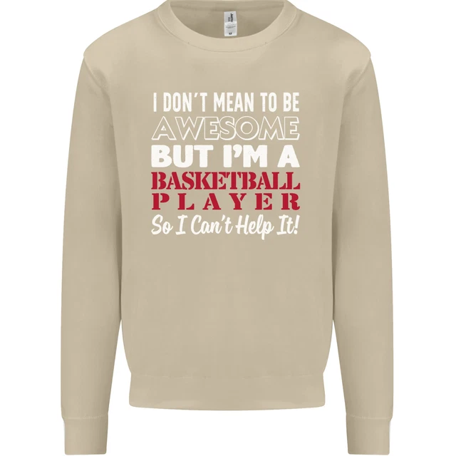 Felpa maglione I Dont Mean to Be giocatore di basket da uomo 5