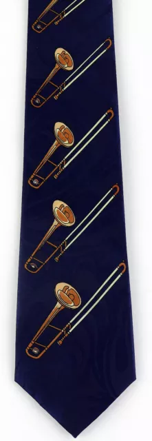 NEW! Slide Trombone Horn Band Musical Instrument Trombones Novelty Necktie 294 NEW! Slide Trombone Horn Band Musical Instrument Trombones Novelty Necktie 294
