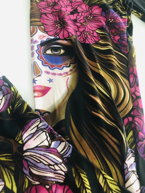 Day of the dead leggings lularoe top