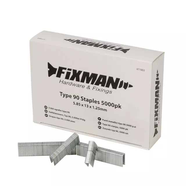 Fixman 5,80 x 13 x 1,25 mm tipo 90 supporti 5000pk 471953