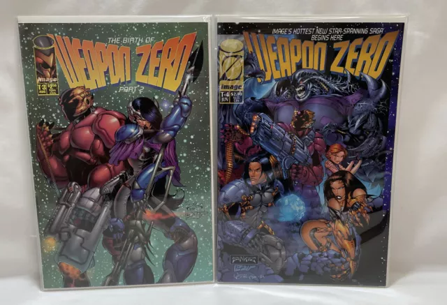 Weapon Zero #T-3 # T-4 Vol  1 Year 1995 First Printing Image Comics Lot Of 2