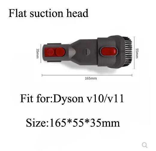1Pc Flat Suction Head For Dyson V10 Dyson V11 Wireless  Handheld Vacuum Cleaner