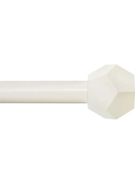 Ivilon Drapery Treatment Window Curtain Rod - Hexagonal 1 inch Pole. 48 - 86