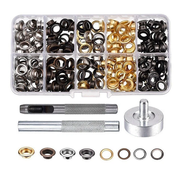 Cavo Punzone Occhiello Conservazione Scatola Die 5mm Rondella Metallo Durevole