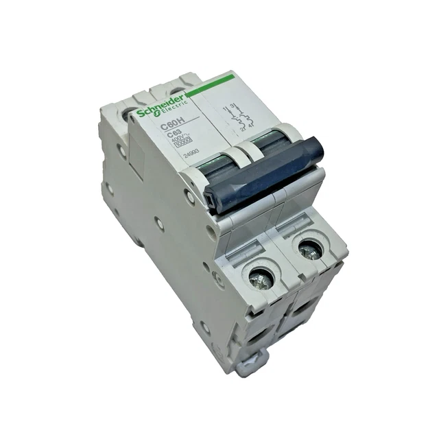 Schneider Merlin Gerin C60H C63 Circuit Breaker 63A C-Curve 3-Pole MCB