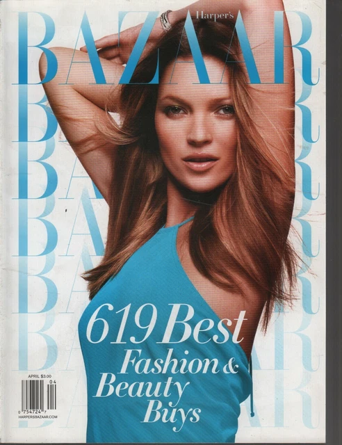 その他 Bazzar april2002 Kate Moss HARPER'S BAZAAR FASHION Magazine April 2002 Kate Moss