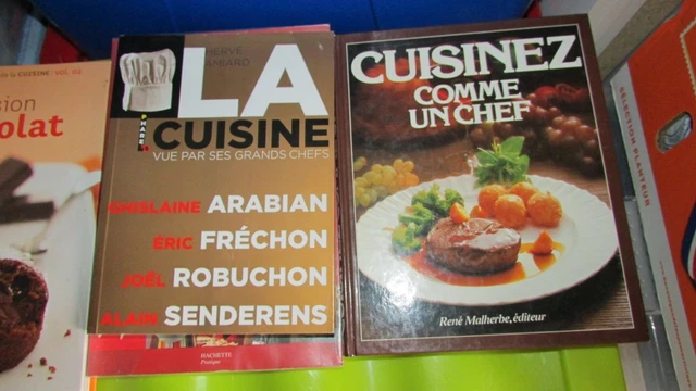 LIVRE DE CUISINE "cuisine Comme un chef"+la cuisine vue par ses grands