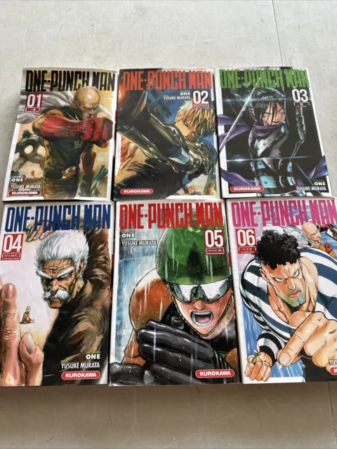 Lot Manga One Punch Man : volume 1 A 6  Etat Moyen Envoie Rapide