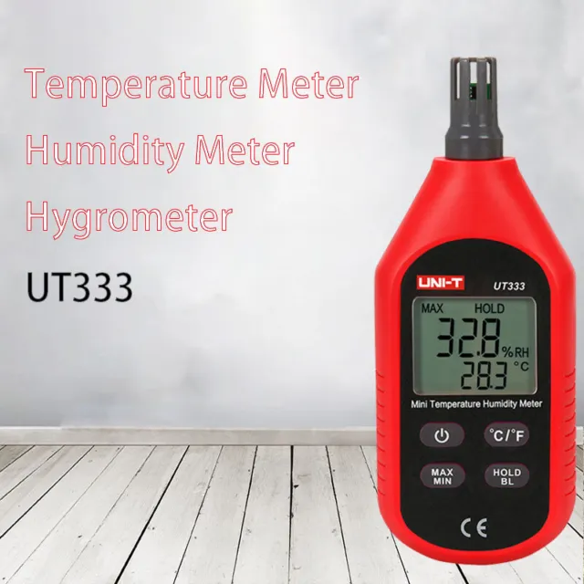 Termómetro digital LCD interior/exterior UT333 humedad temperatura higrómetro